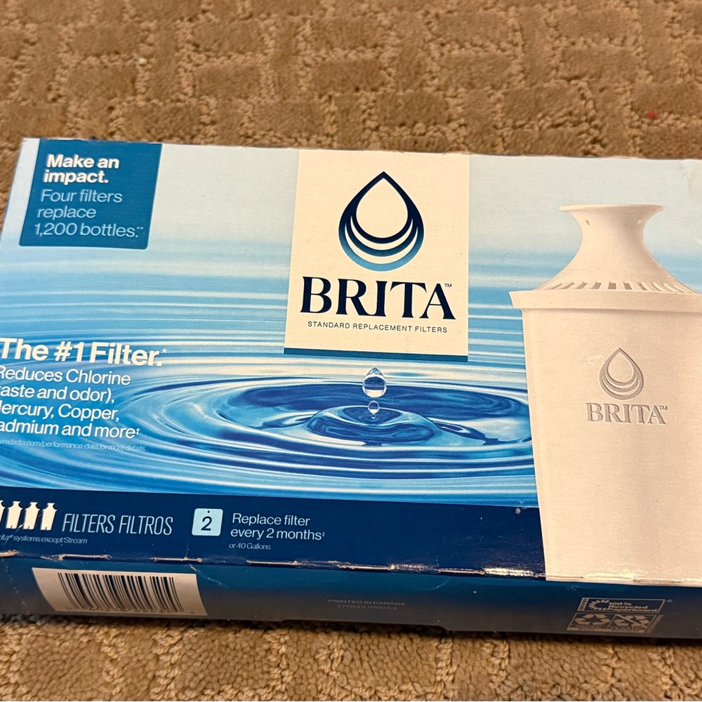 Brita Standard Replacement Filters 4 Pack new in sealed box